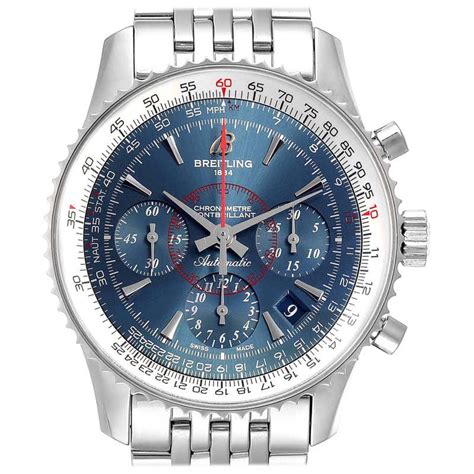 breitling montbrillant 01 blue dial|Breitling montbrillant navitimer price.